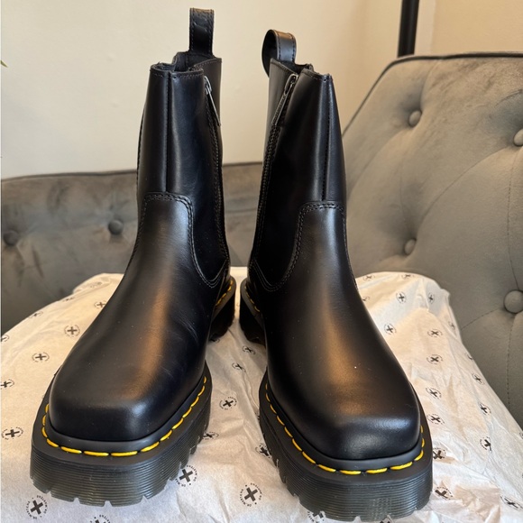 New, Never Worn! Dr. Martens Black Chelsea Boots - Picture 6 of 11